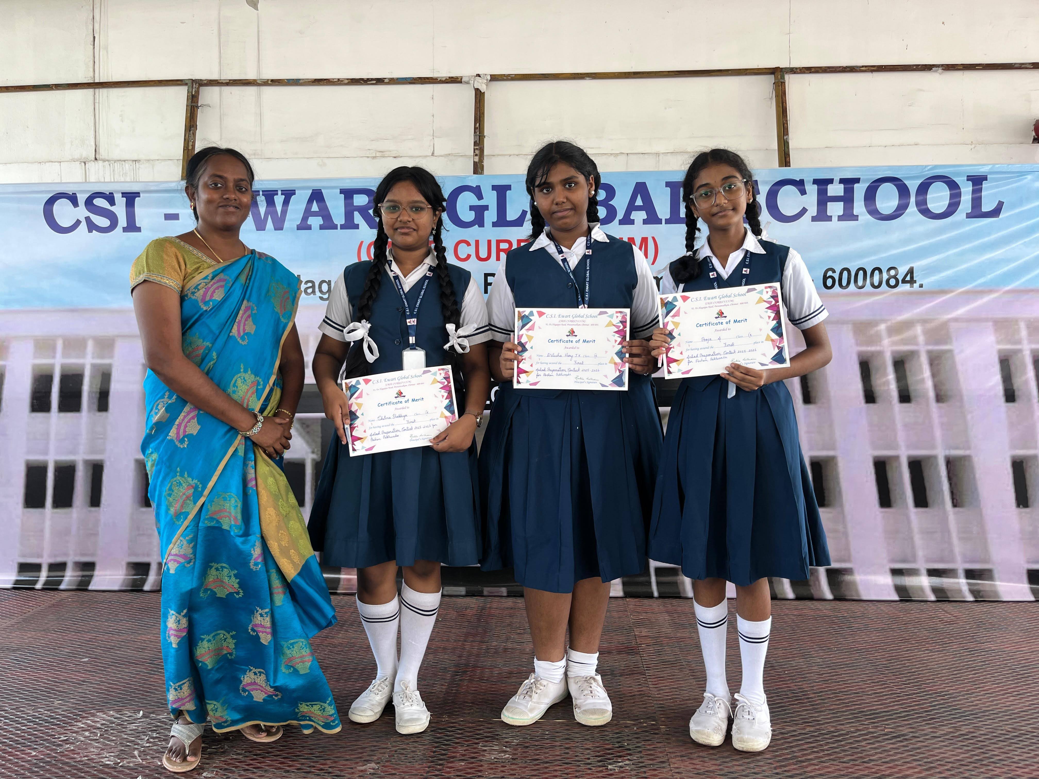 SALAD MAKING CONTEST WINNERS 2025